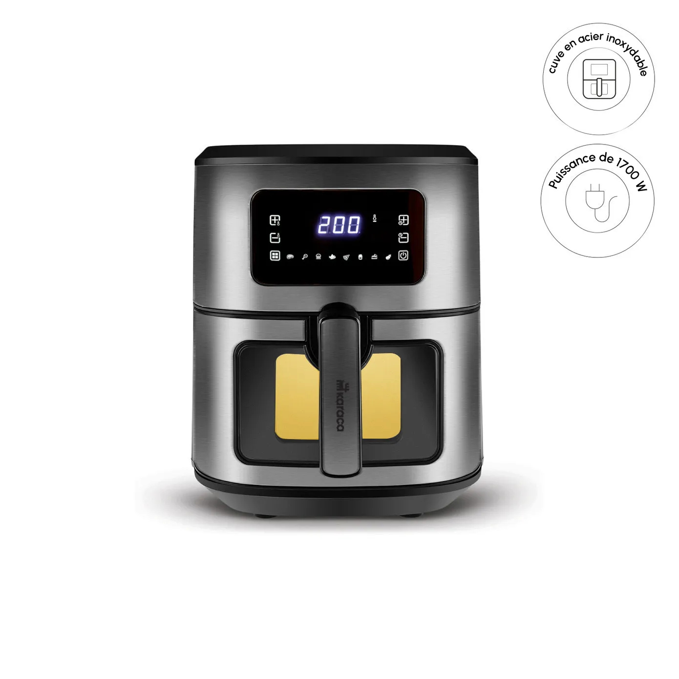 Airfryer Karaca Multifry Inox XXL avec fenêtre en verre numérique, 6,5 litres - Image 6