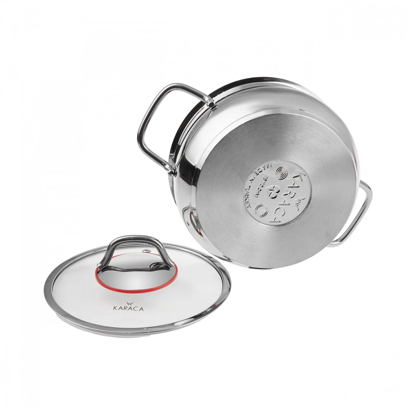 Batterie de cuisine Karaca Emirgan avec la base d’induction en acier, 6 pièces, taille moyenne - Image 4