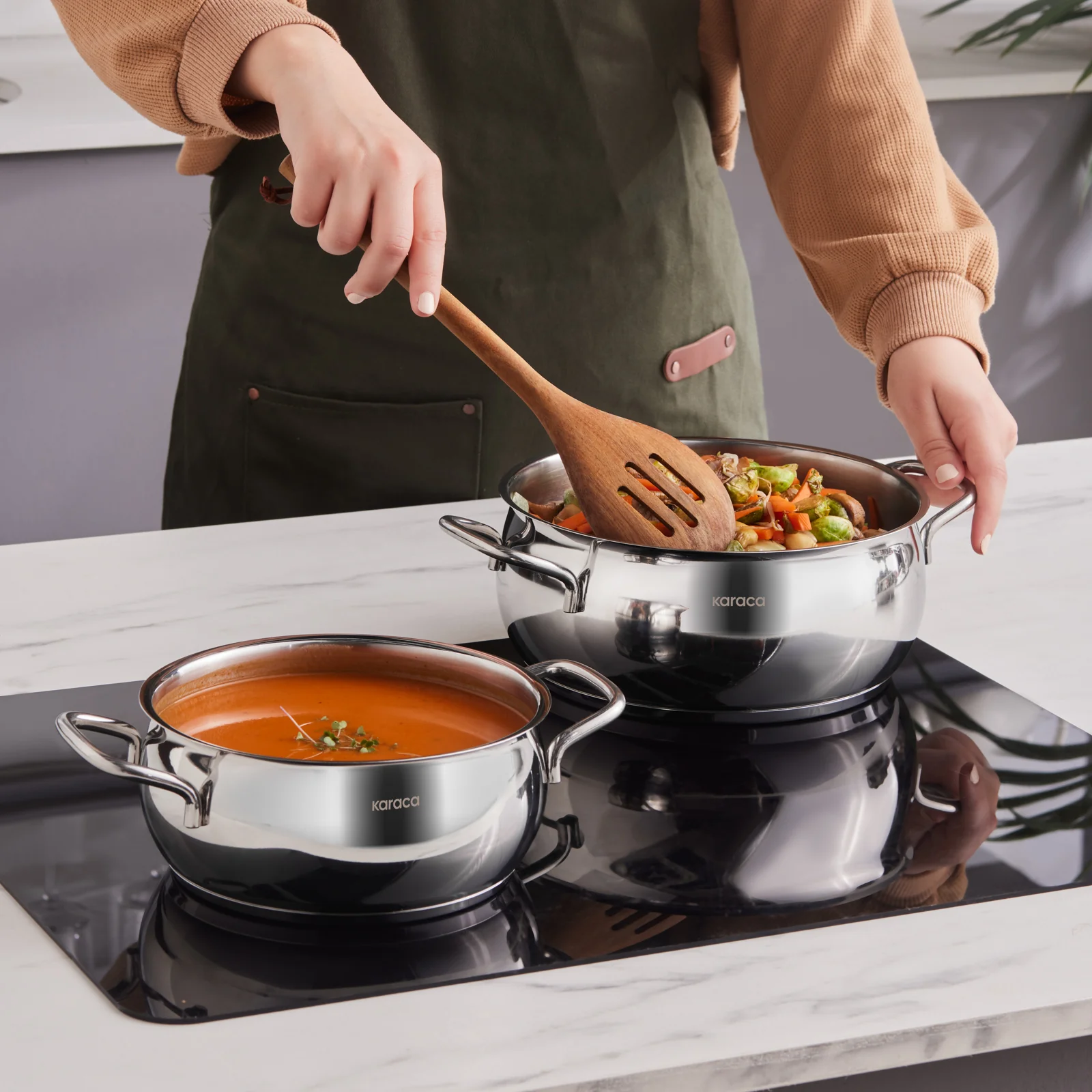 Batterie de cuisine Karaca Emirgan en acier, 8 pièces - Image 7