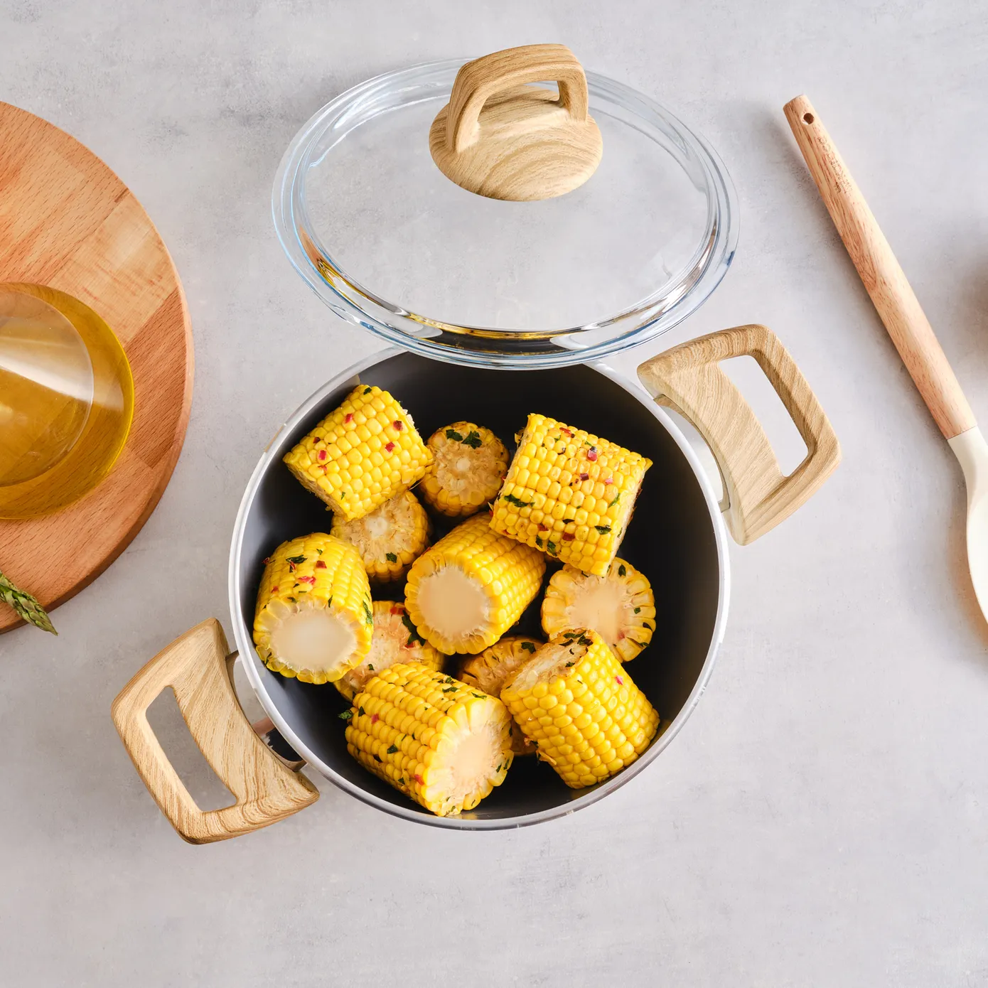 Batterie de cuisine Karaca Swiss Crystal Creamy, 20 cm - Image 4