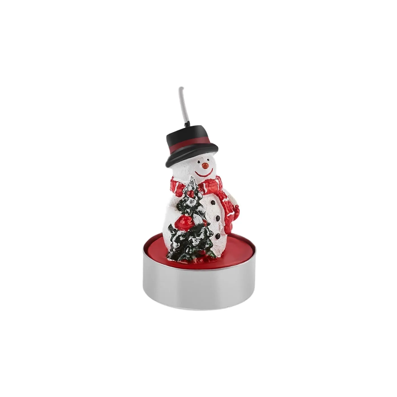 Karaca New Year Bougies de Noël Bonhomme de Neige, 3 Pièces, 18,5 cm x 6,7 cm, Rouge - Image 3