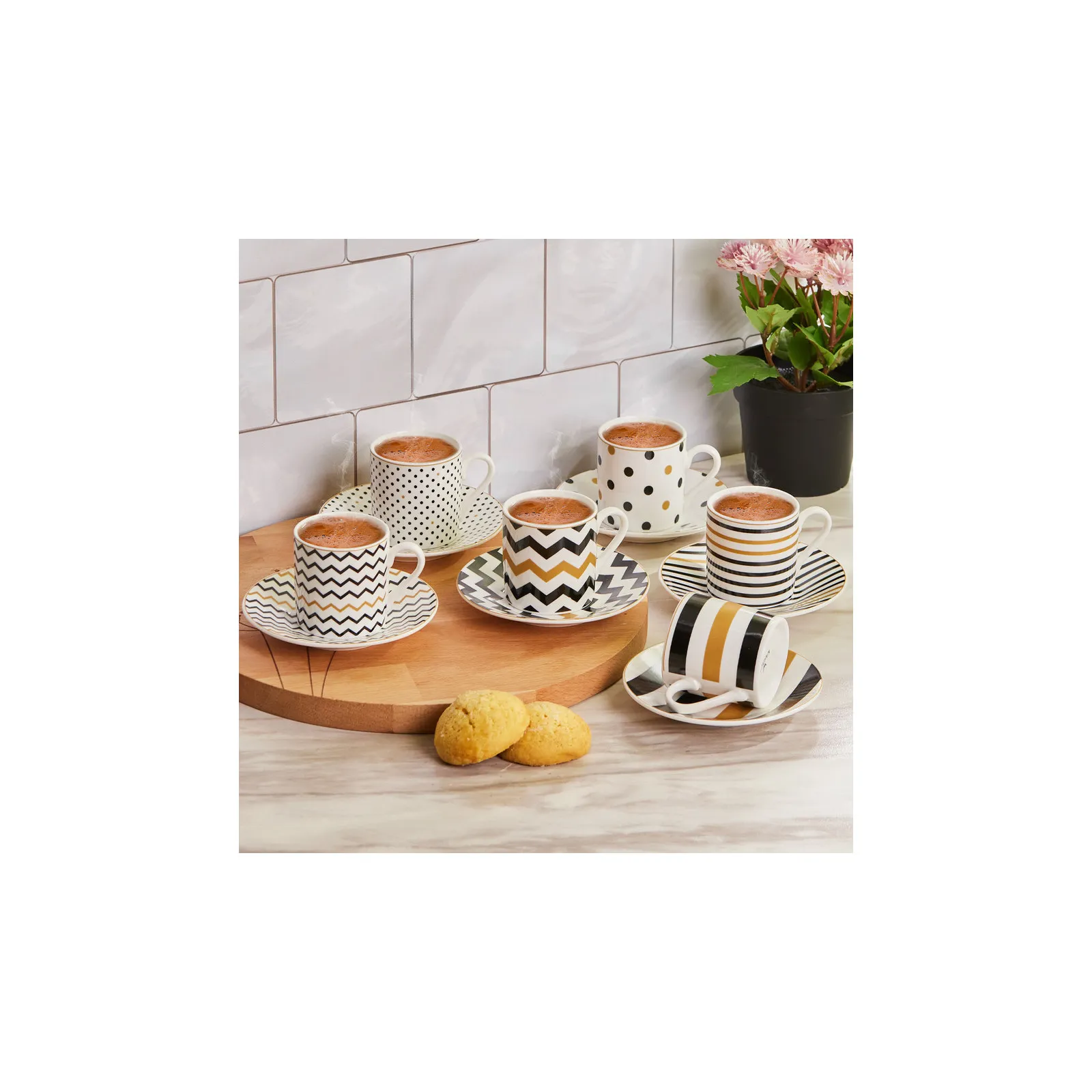 Coffret de tasses à expresso/moka Karaca Nossa pour 6 personnes, 12 pièces - Image 13