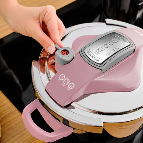 Ensemble d'autocuiseurs Karaca Perfect 4 + 6 L, rose - Image 4