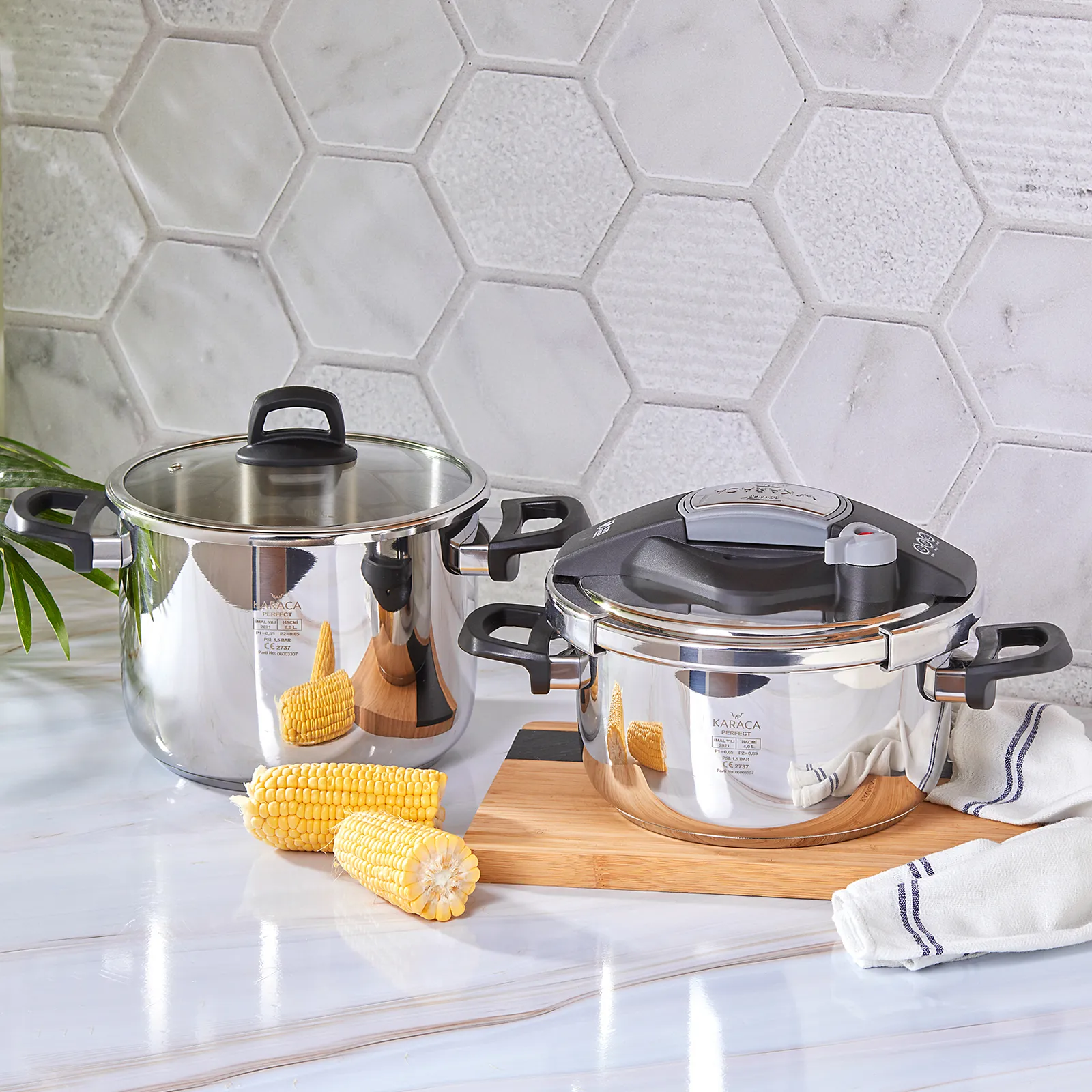 Ensemble d'autocuiseurs Karaca Perfect Gray 4 + 6 L - Image 3