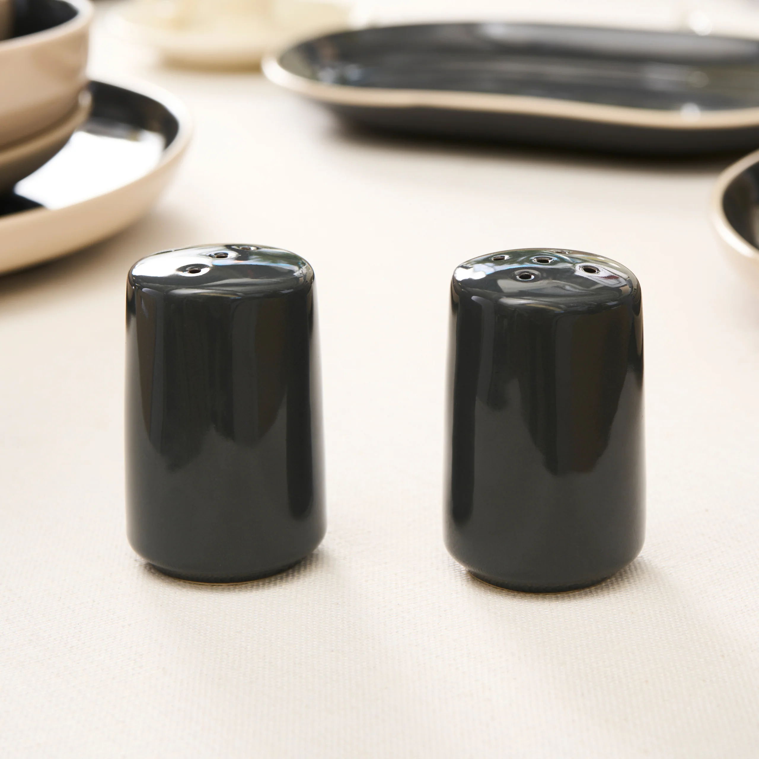 Ensemble De Vaisselle Anthracite Karaca Terra 36 Pièces Pour 8 Personnes - Image 8