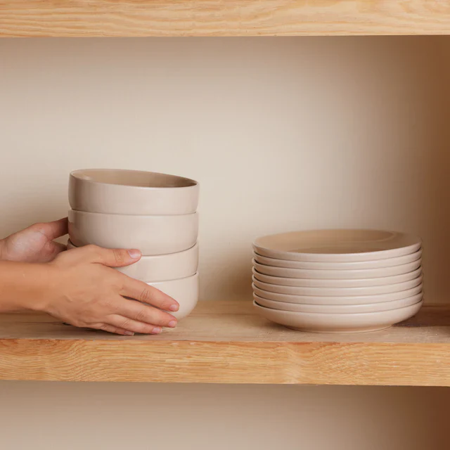 Ensemble de vaisselle Karaca Terra 36 pièces pour 8 personnes - Couleur crème - Image 12