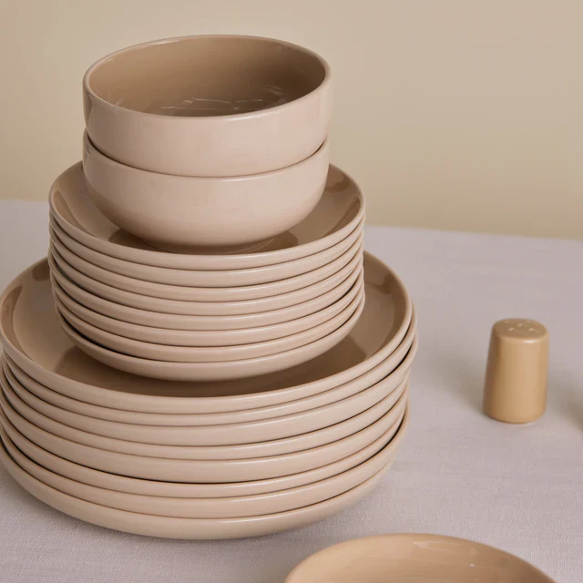 Ensemble de vaisselle Karaca Terra 36 pièces pour 8 personnes - Couleur crème - Image 3