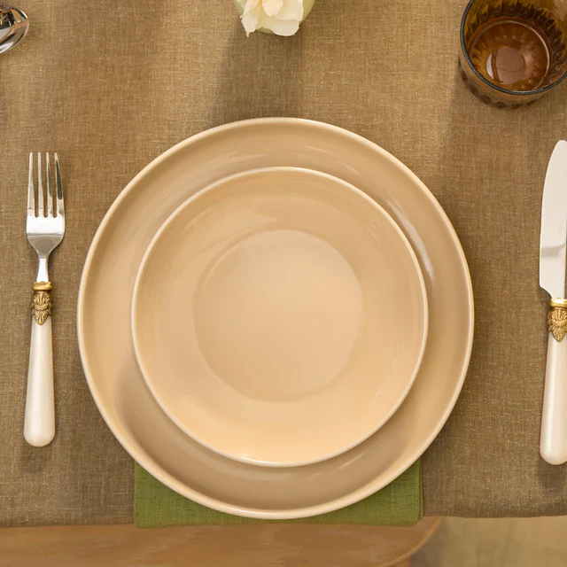 Ensemble de vaisselle Karaca Terra 36 pièces pour 8 personnes - Couleur crème - Image 9