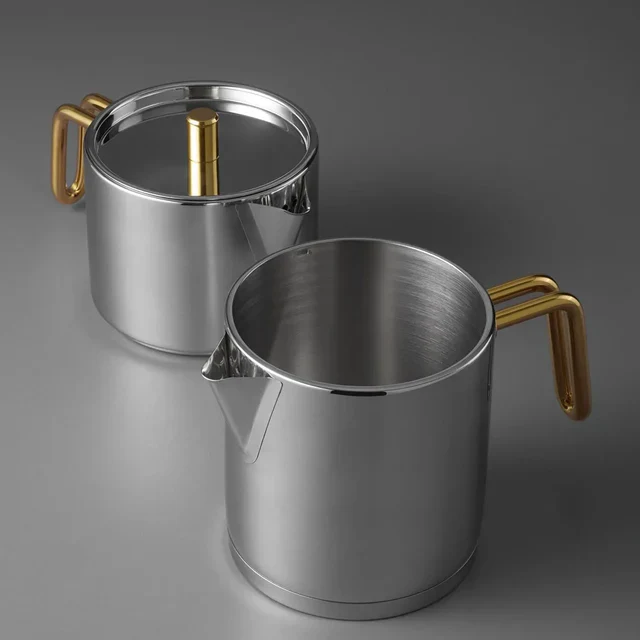 Jumbo Metalix Titanium Gold Set De Théière - Image 4
