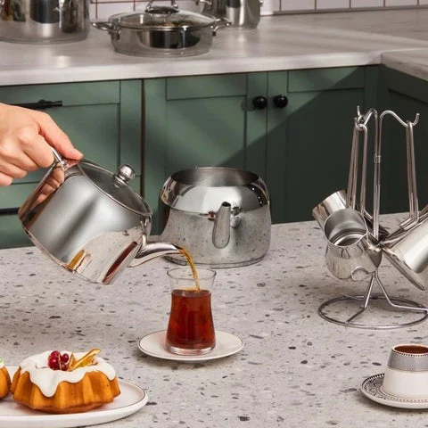 Karaca Belgrad Set de Casseroles en Acier Inoxydable 15 Pièces - Image 3