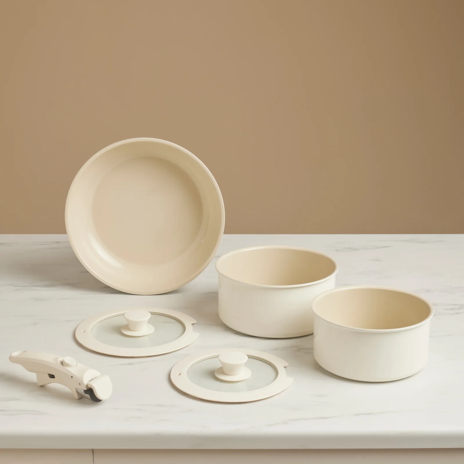 Karaca Ceramica Comfort, 6 Pièces Ensemble de Batterie de Cuisine, Induction - Image 3