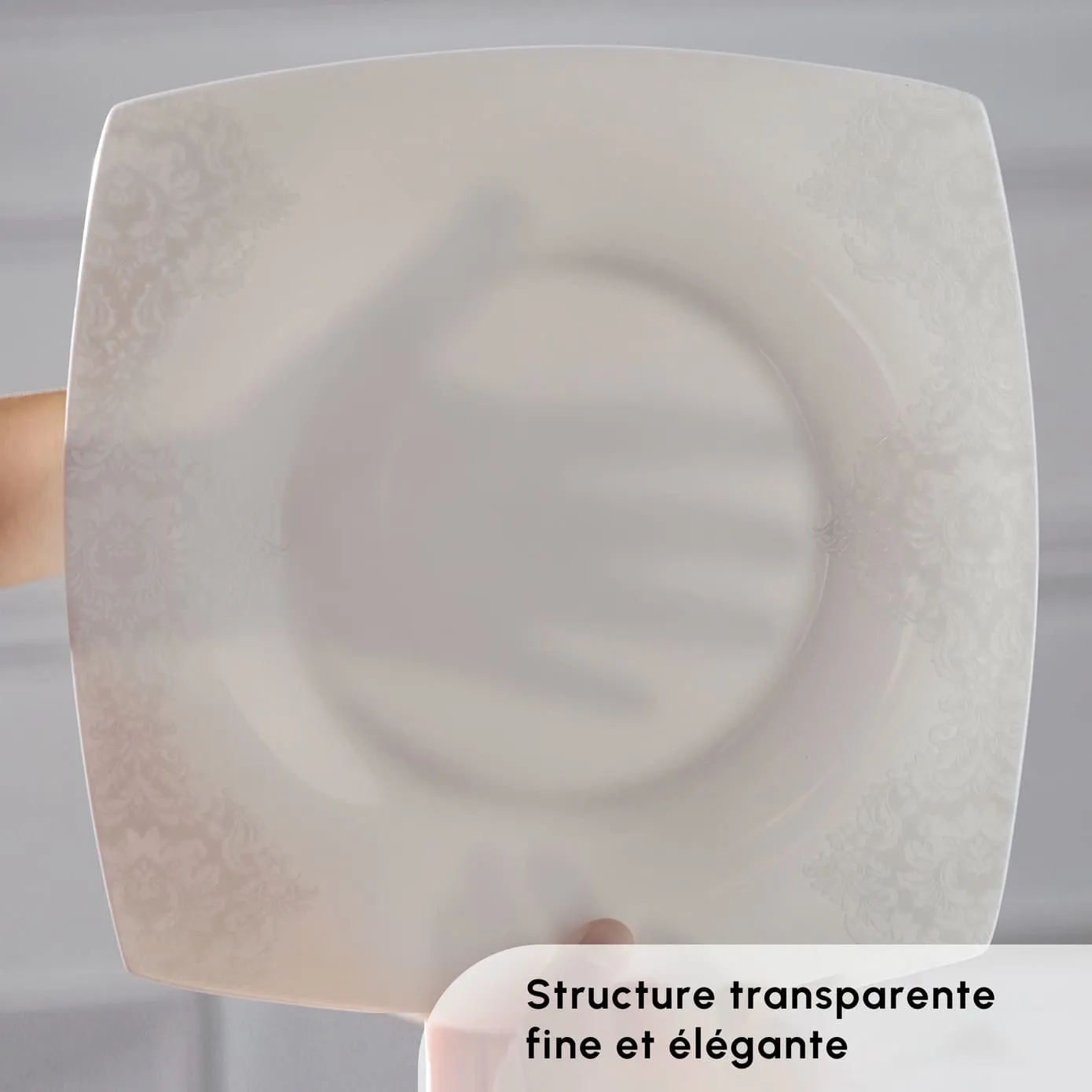 Karaca Fine Pearl Helen Service de Table Carré en Perle 58 Pièces pour 12 Personnes - Image 4