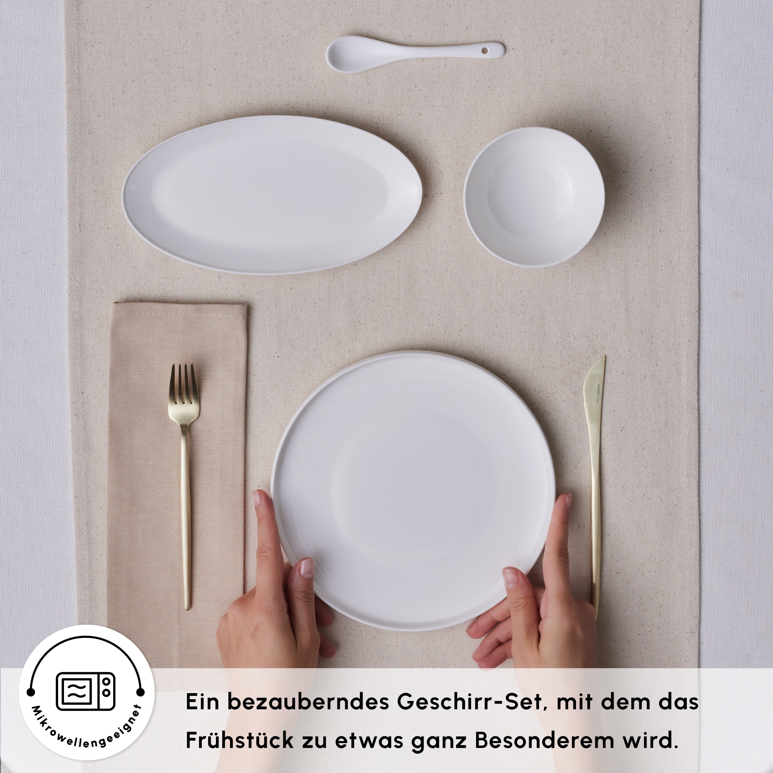 Karaca Forever Bone Fika 22 pièces Service à Petit Déjeuner - Image 4