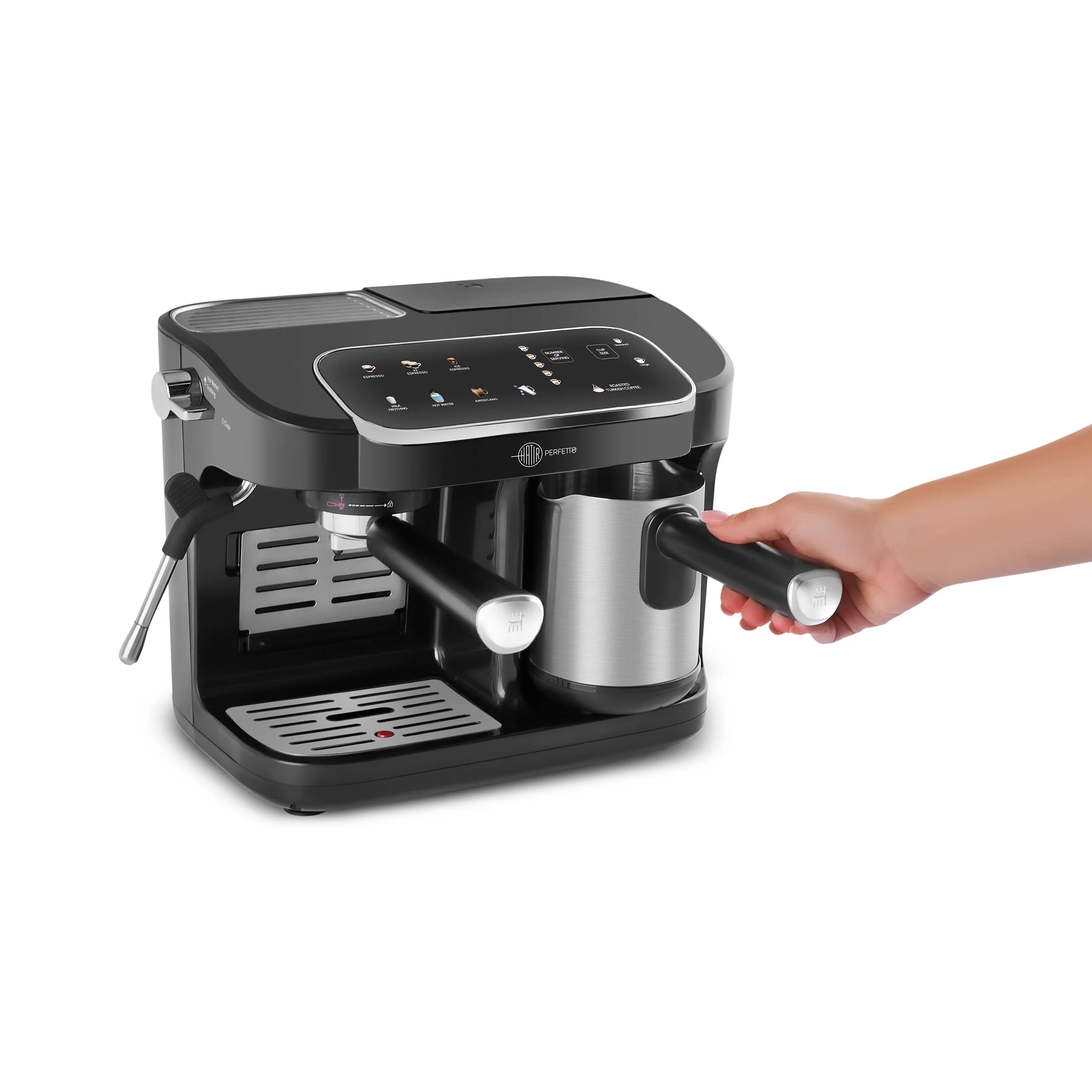 Karaca Hatır Perfetto Machine à Espresso et Café Turc INOX - Image 5