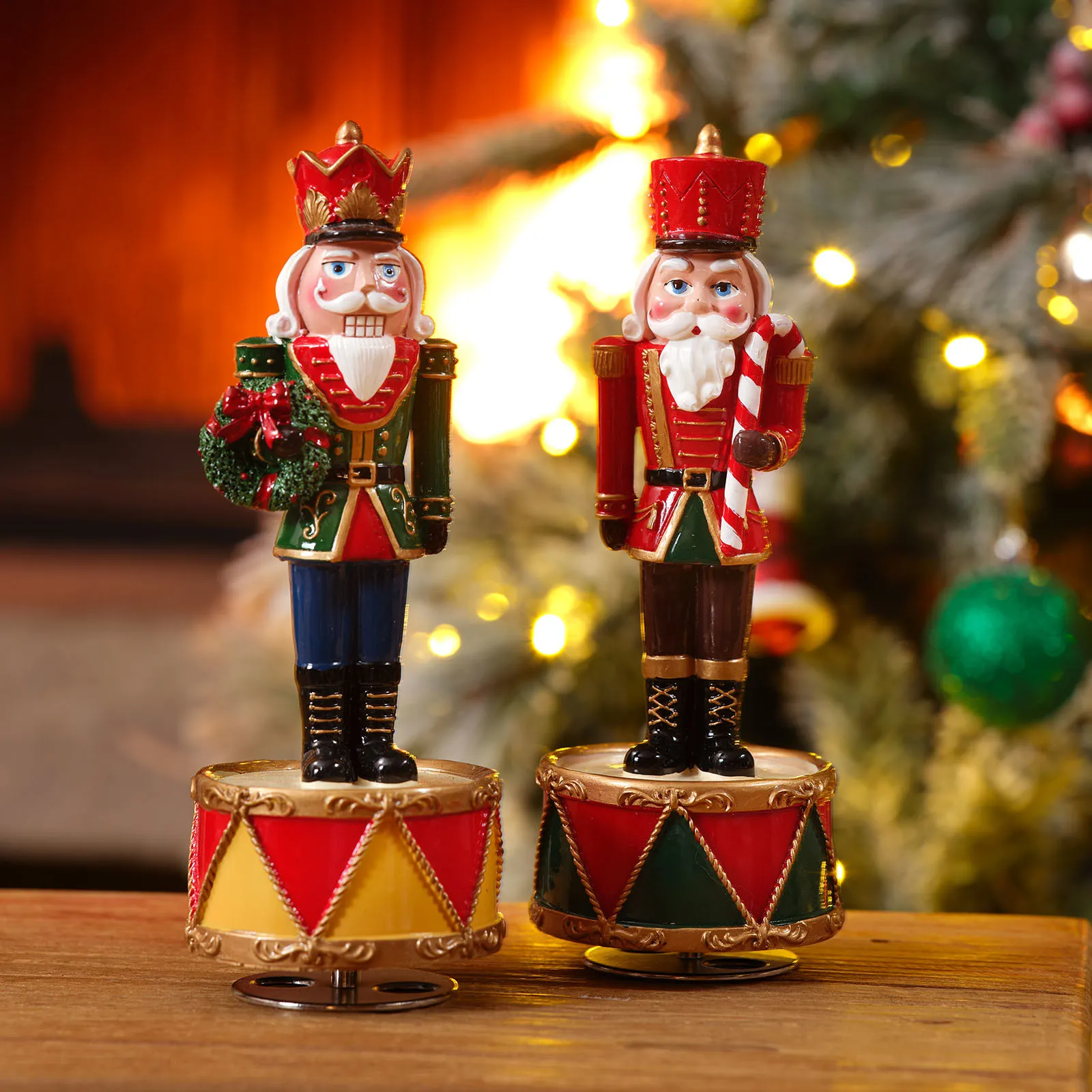 Karaca Nouvel An Soldat en fer blanc Objet mobile musical Vert - Image 3