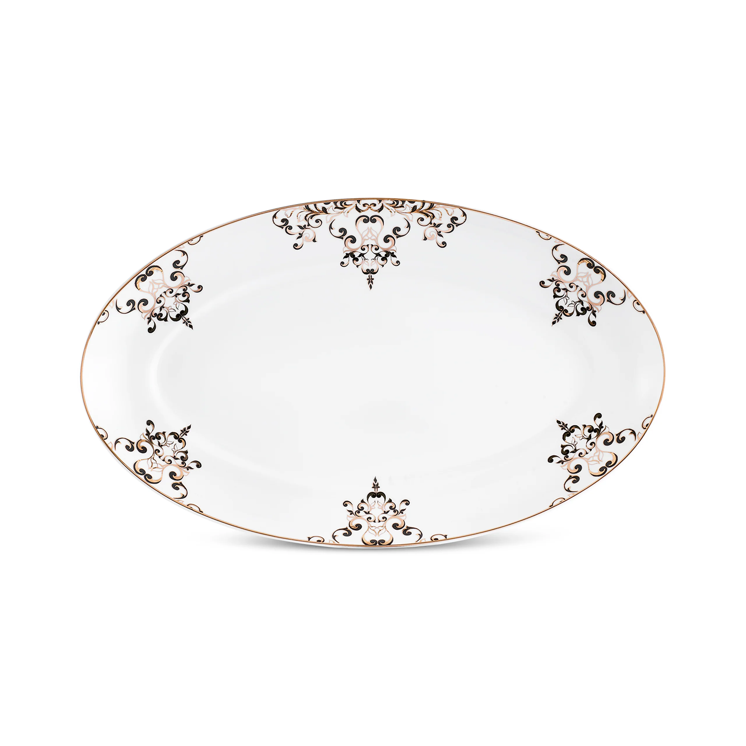 Karaca Stream Bone Andre Service de Table Noir 53 Pièces pour 12 Personnes - Image 8