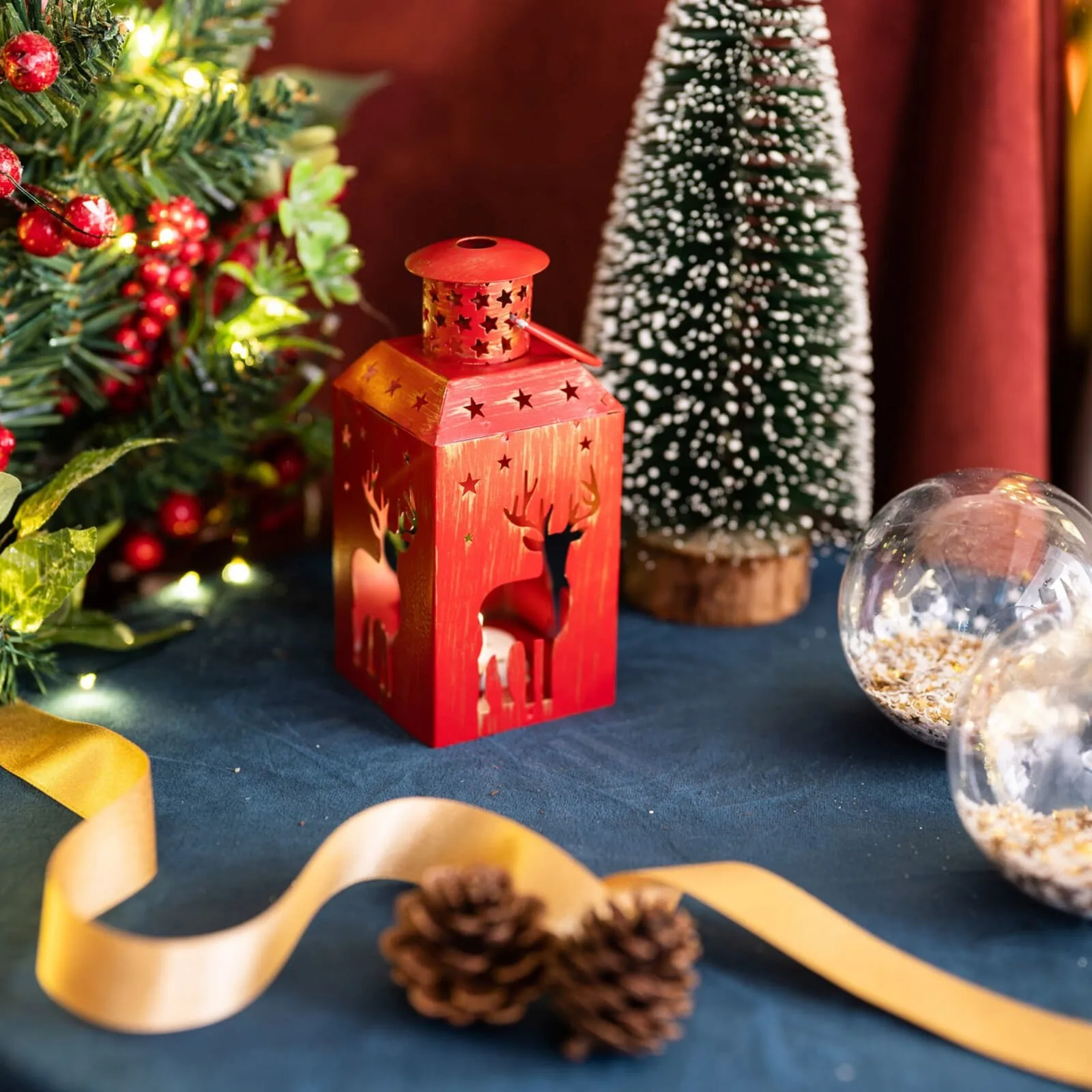 Lanterne lumineuse à Led Karaca Home en forme de cerf - Image 5