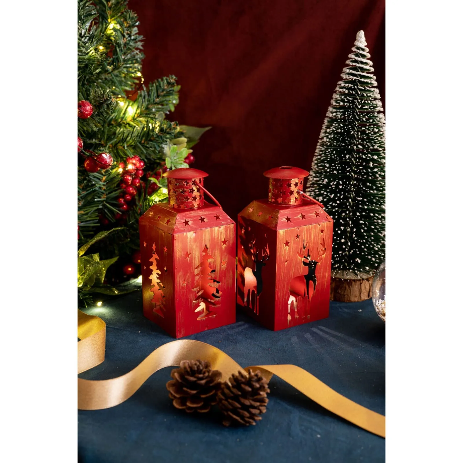 Lanterne lumineuse à Led Karaca Home en forme de cerf - Image 6