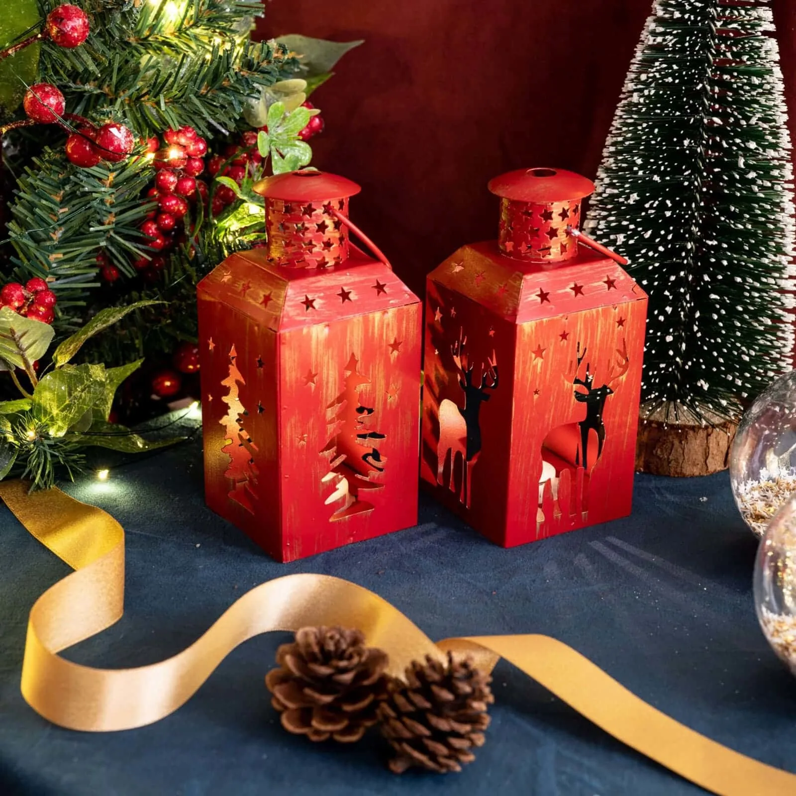 Lanterne lumineuse à Led Karaca Home en forme de cerf - Image 7