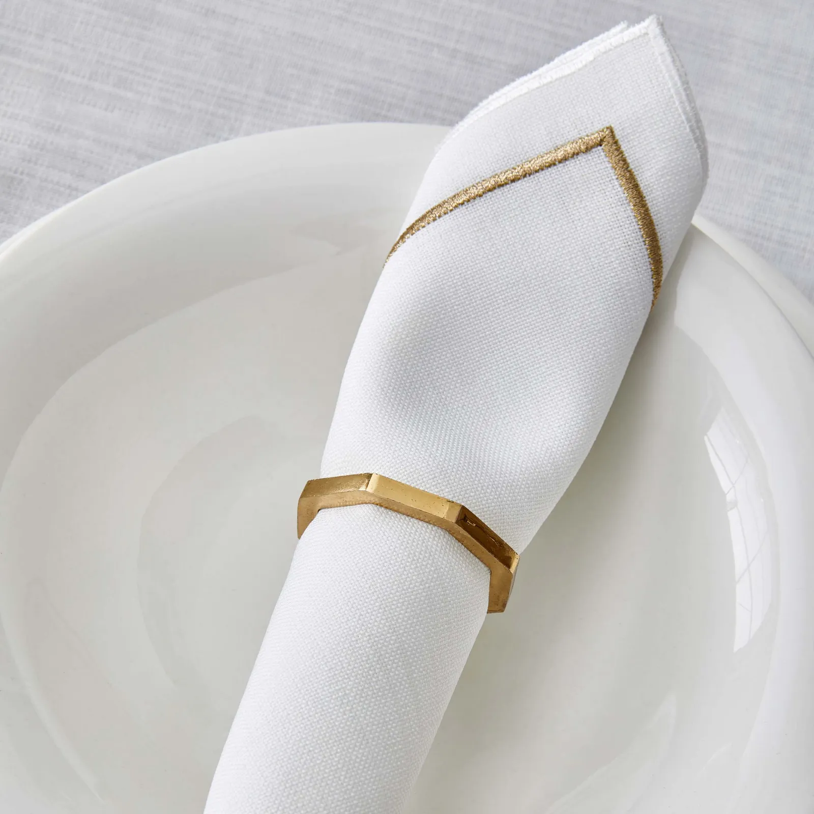 LINEN MASA ORTUSU SETI 13 PARCA, GOLD - Image 4