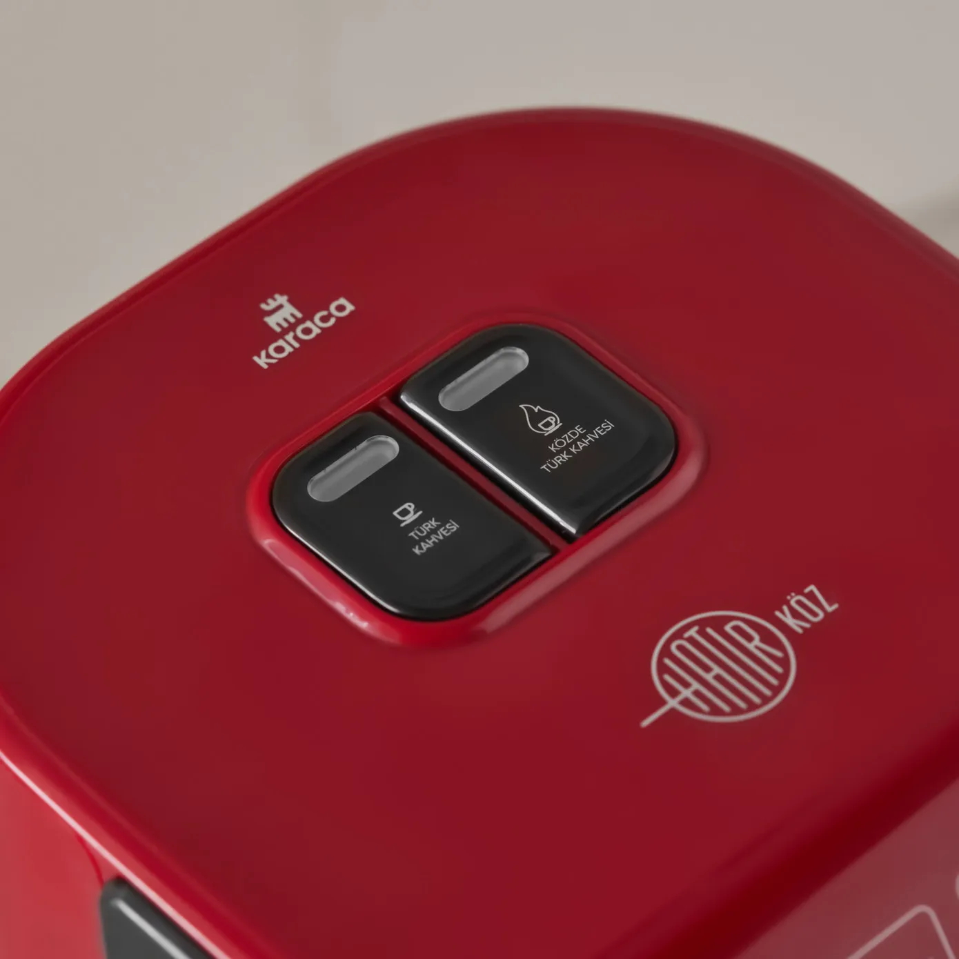 Machine à café Karaca Hatır avec fonction torréfaction, rouge - Image 3