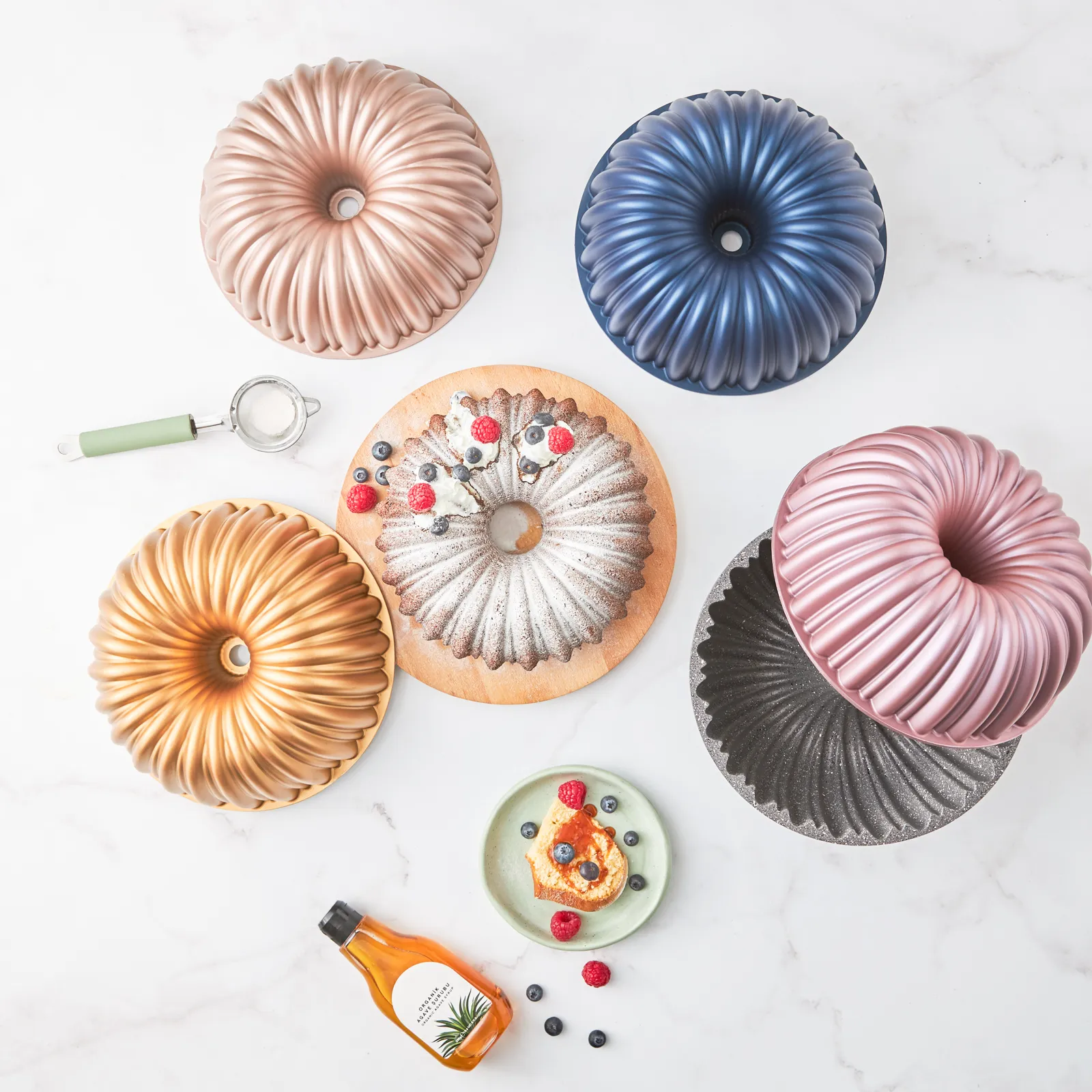 Moule à savarin Karaca Cake Pro en fonte, anthracite - Image 8