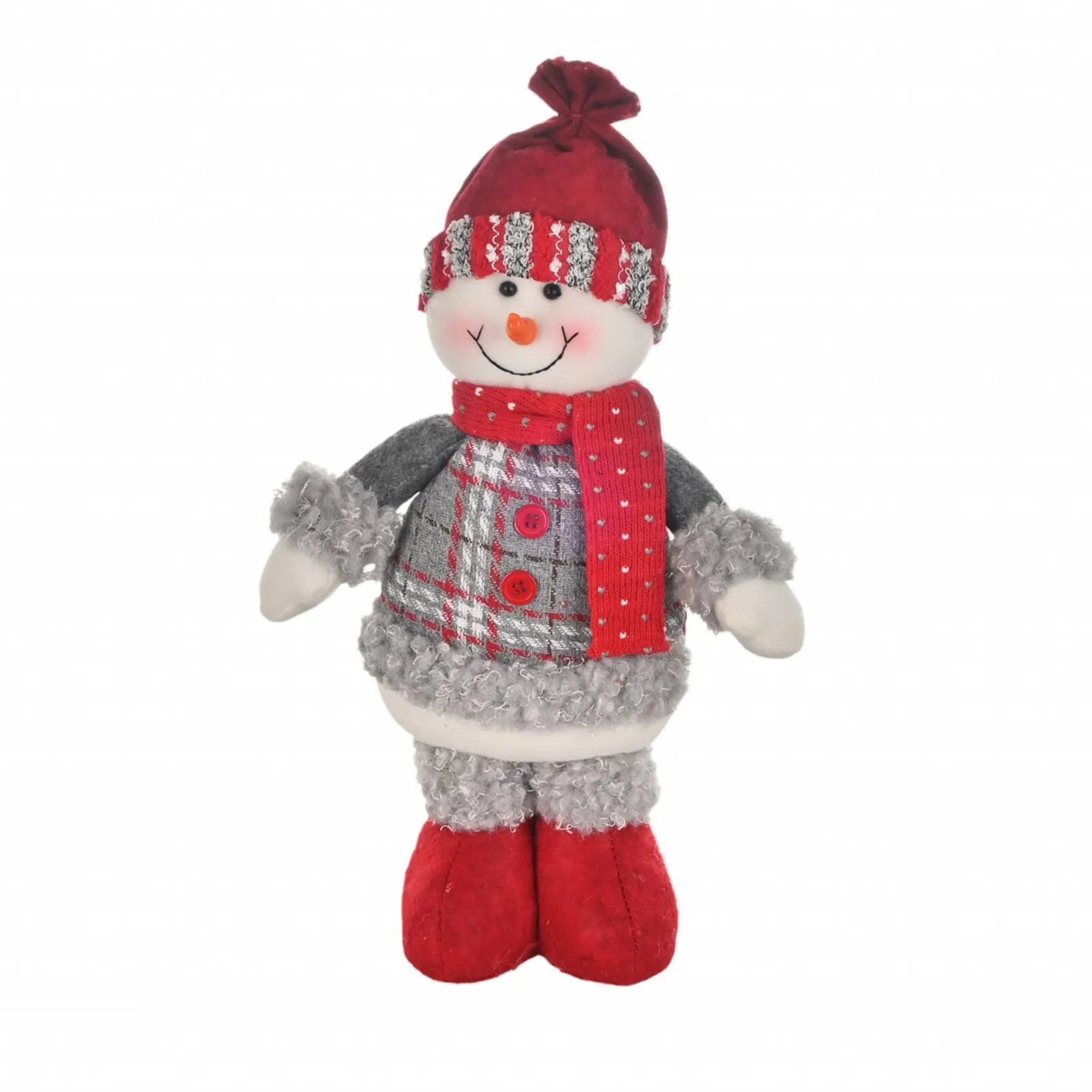 Objet en peluche Karaca Home Bonhomme de neige debout 34 cm - Image 3