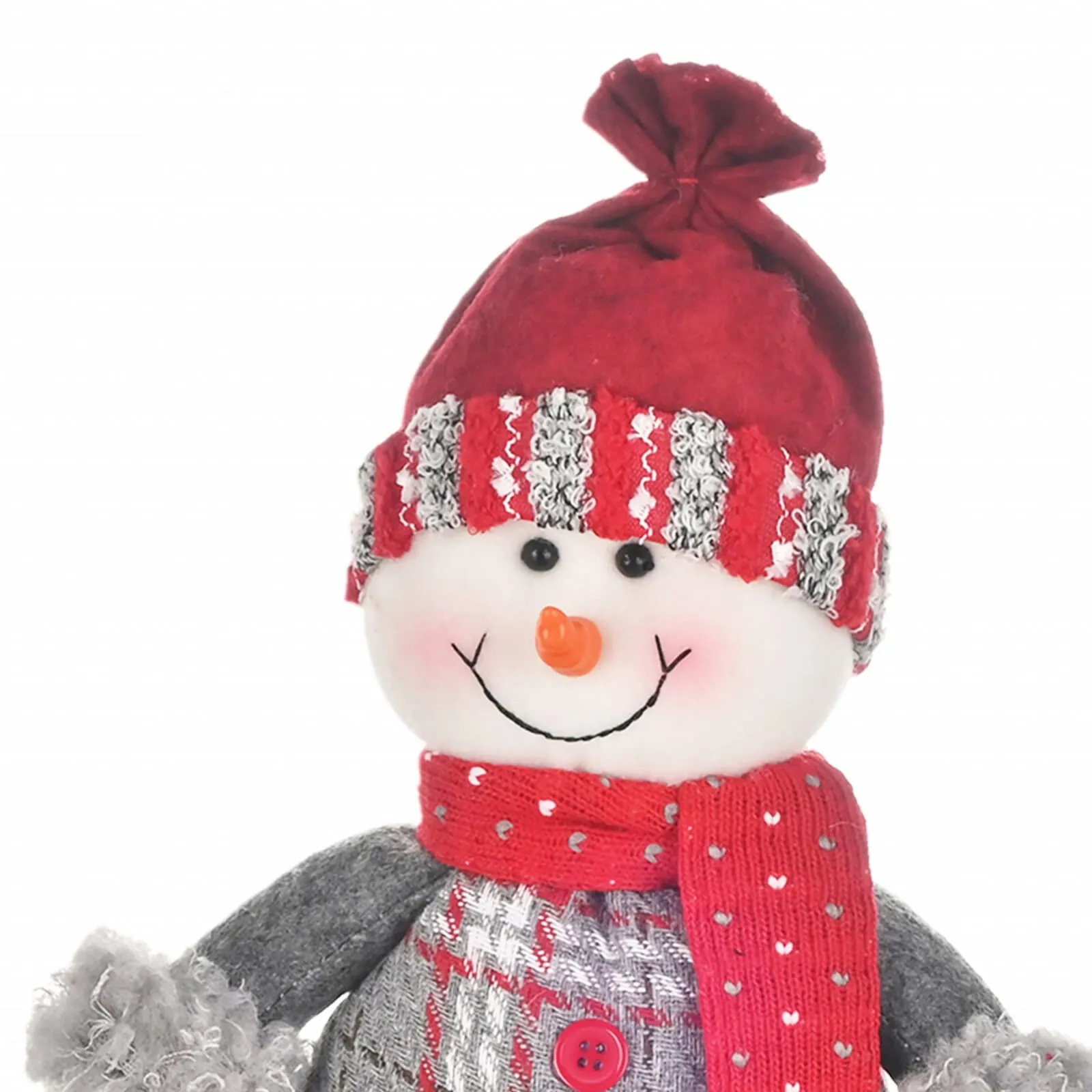 Objet en peluche Karaca Home Bonhomme de neige debout 34 cm - Image 4