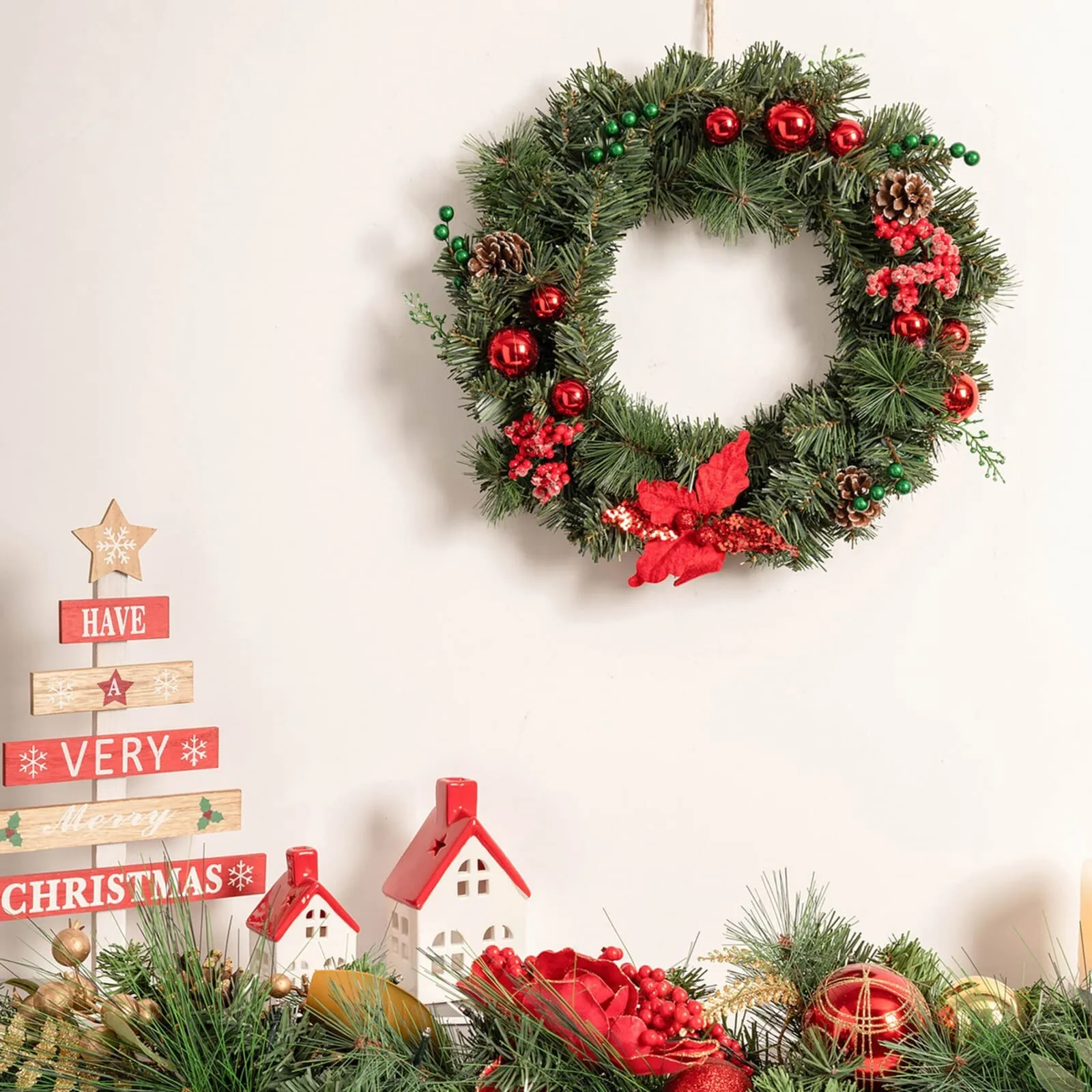 Ornement de porte Karaca Home 40 cm, rouge, - Image 5