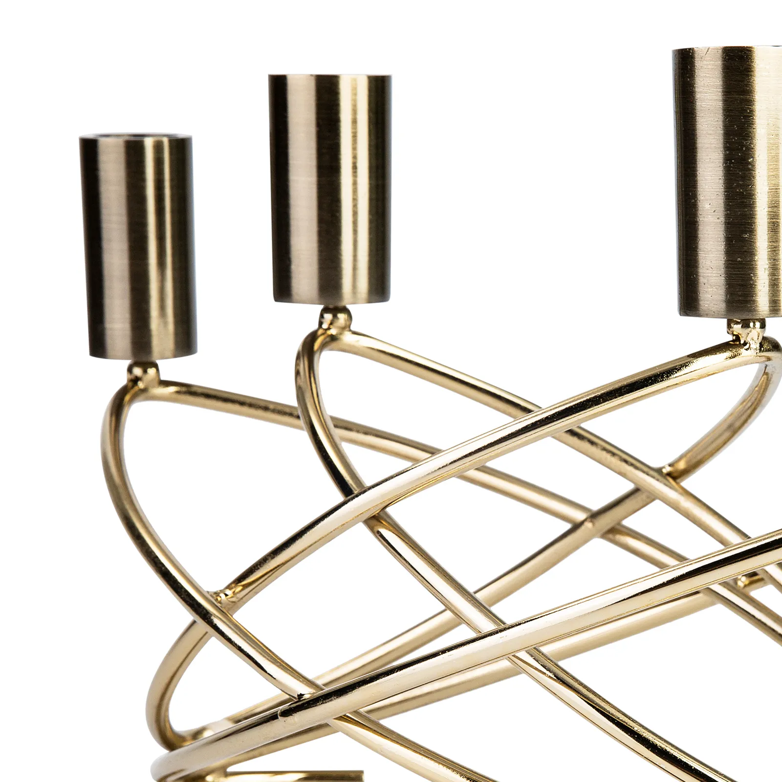 RING 4 LÜ ŞAMDAN 30X13 CM, GOLD - Image 4