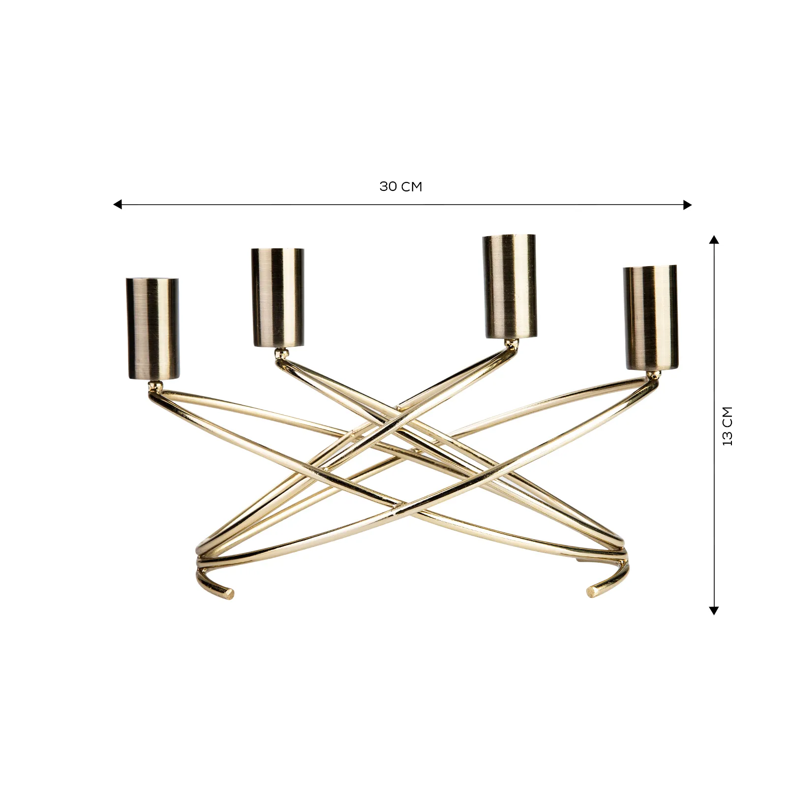 RING 4 LÜ ŞAMDAN 30X13 CM, GOLD - Image 9