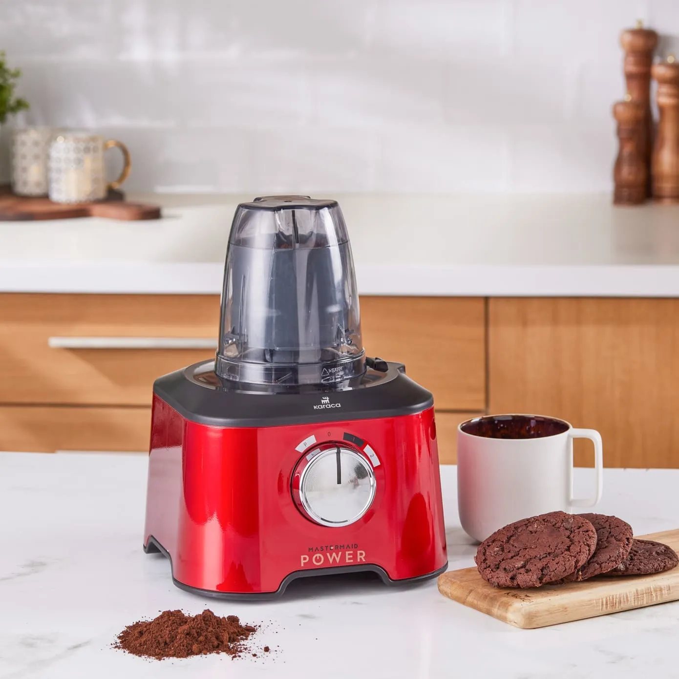 Robot multifonctions Karaca Mastermaid Power Max 11 en 1 2 500 W, rouge impérial - Image 3