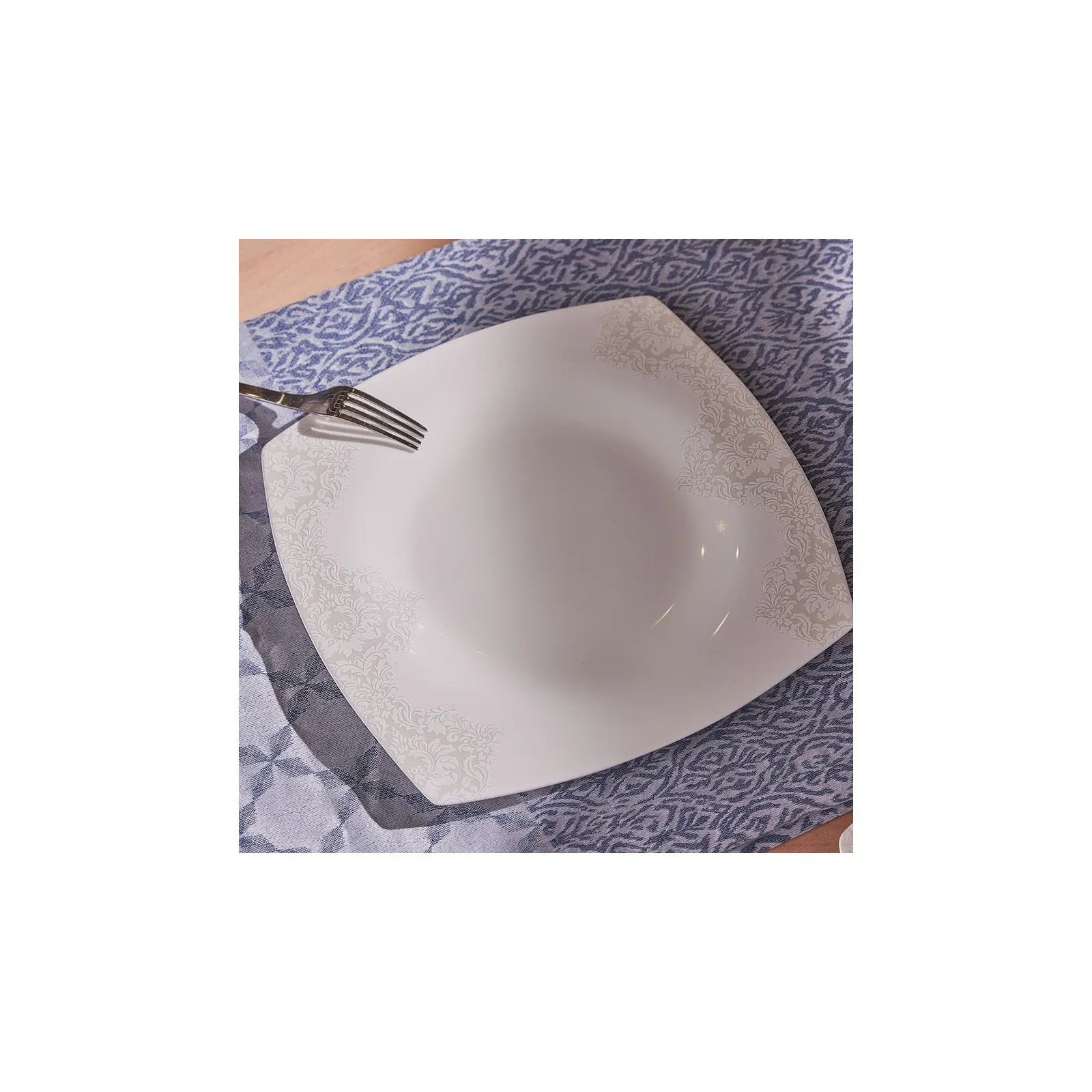 Service Petit Déjeuner Karaca Fine Pearl Helen, 26 pièces carrées/rectangulaires - Image 3