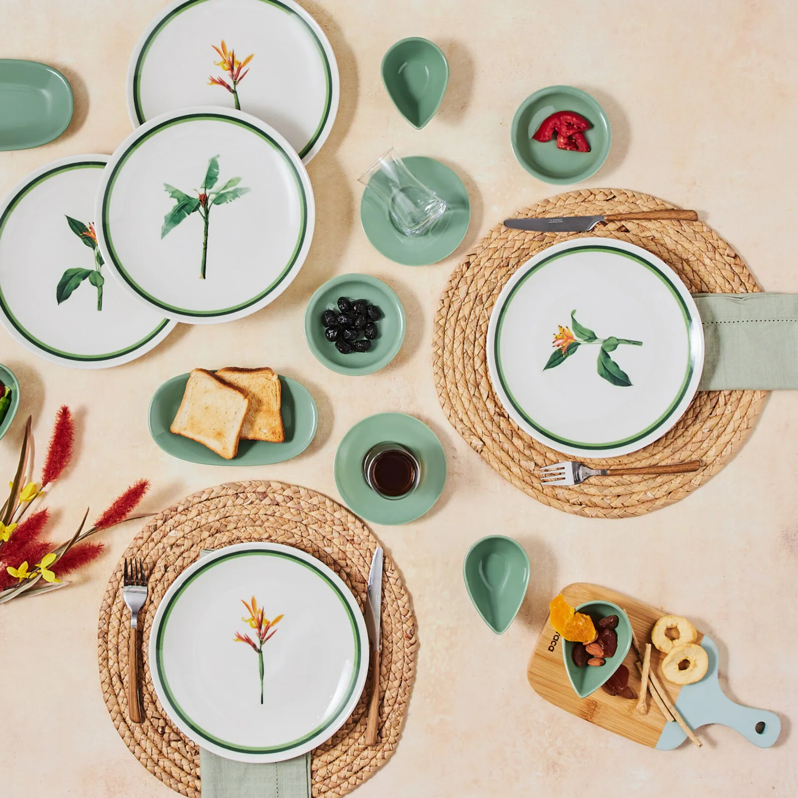 Service Petit Déjeuner Karaca Herby pour 6 personnes, 26 pièces - Image 3