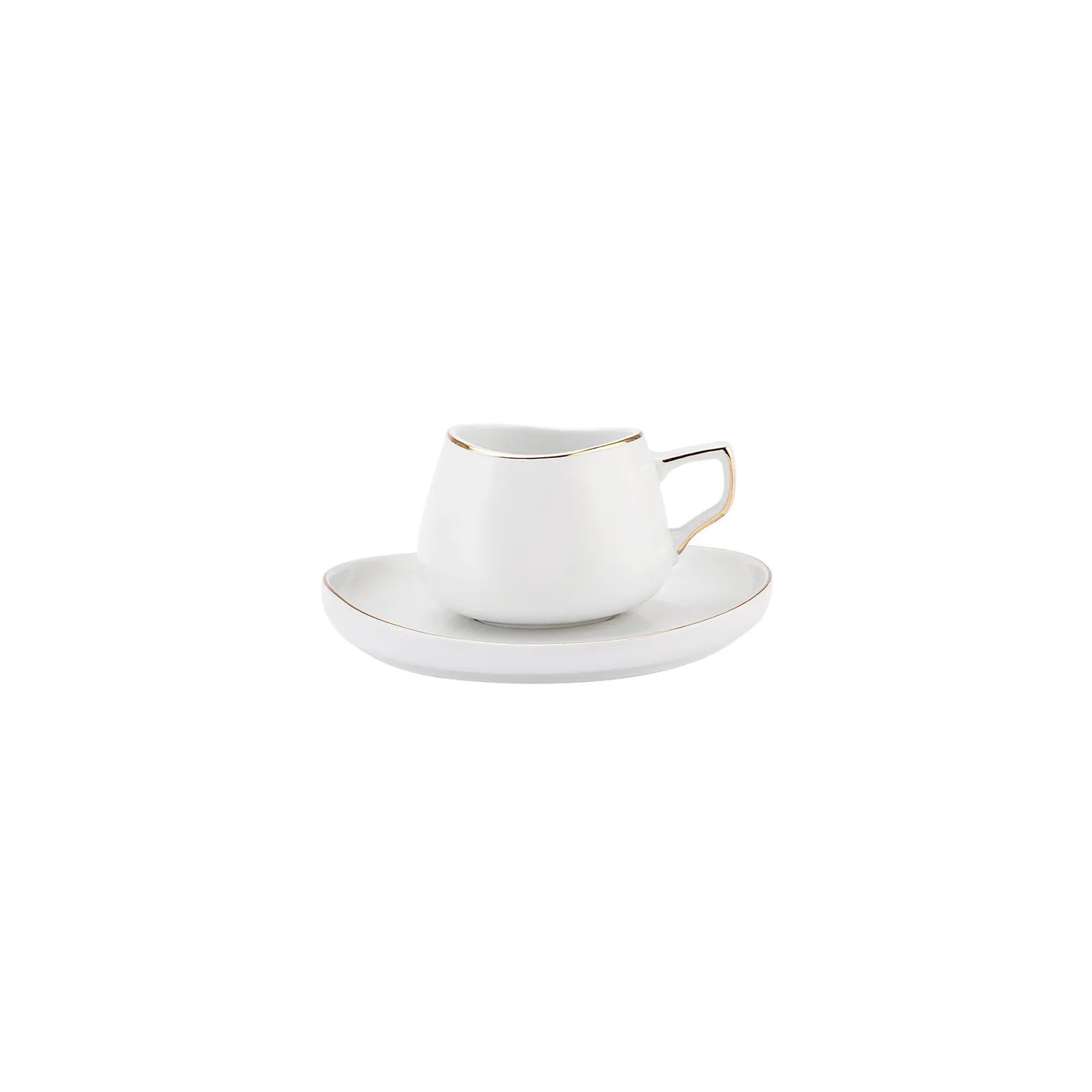 Service Petit Déjeuner Karaca Streamline Hole pour 6 personnes, 28 pièces, New Generation Bone, or - Image 3