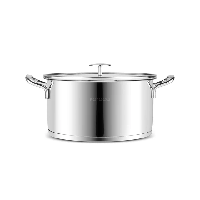 Set de casseroles en acier inoxydable avec passoire Karaca Vapor – 8 pièces - Image 7