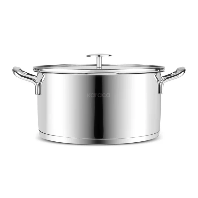 Set de casseroles en acier inoxydable avec passoire Karaca Vapor – 8 pièces - Image 8