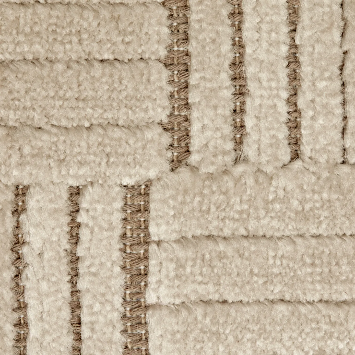 Tapis Kaşmir Halı 7/24 Scandinave Elin beige, 80x300 cm - Image 4