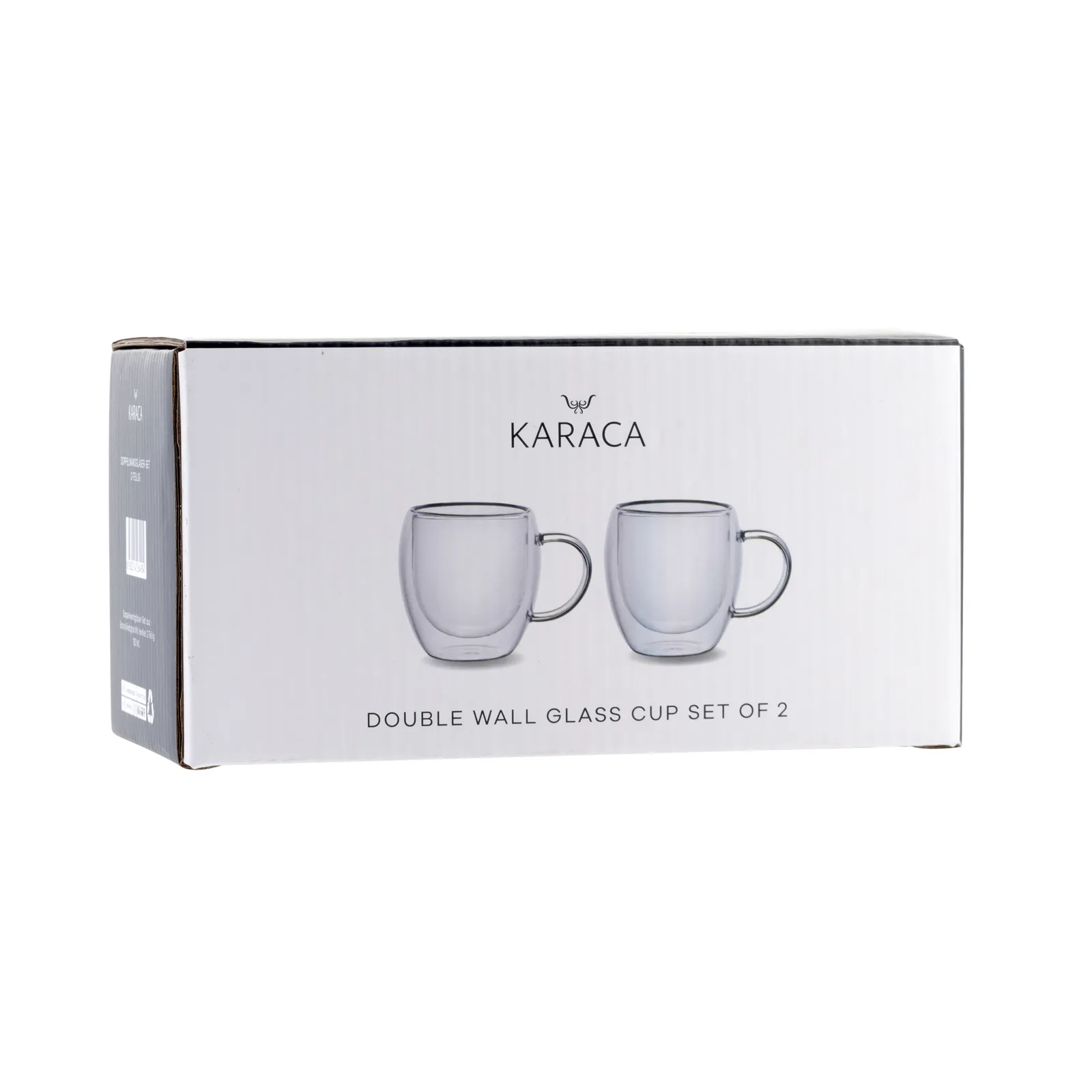 Tasses Karaca à double paroi en verre borosilicate avec anse pour 2 personnes, 150 ml - Image 5