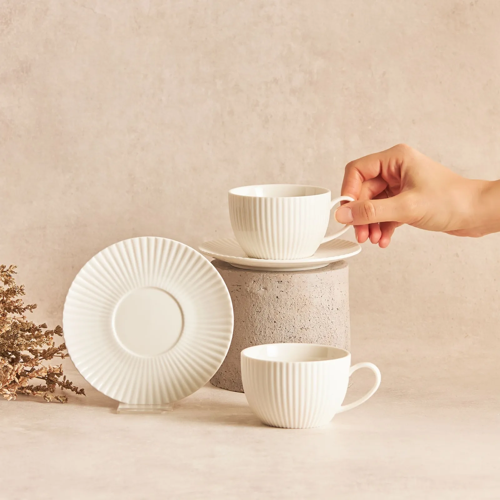 Tasses à thé Karaca Muschel pour 6 personnes, 200 ml - Image 3