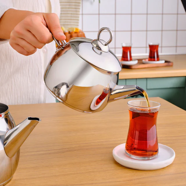 Théière et bouilloire Karaca Belinay taille moyenne en métal - Image 3