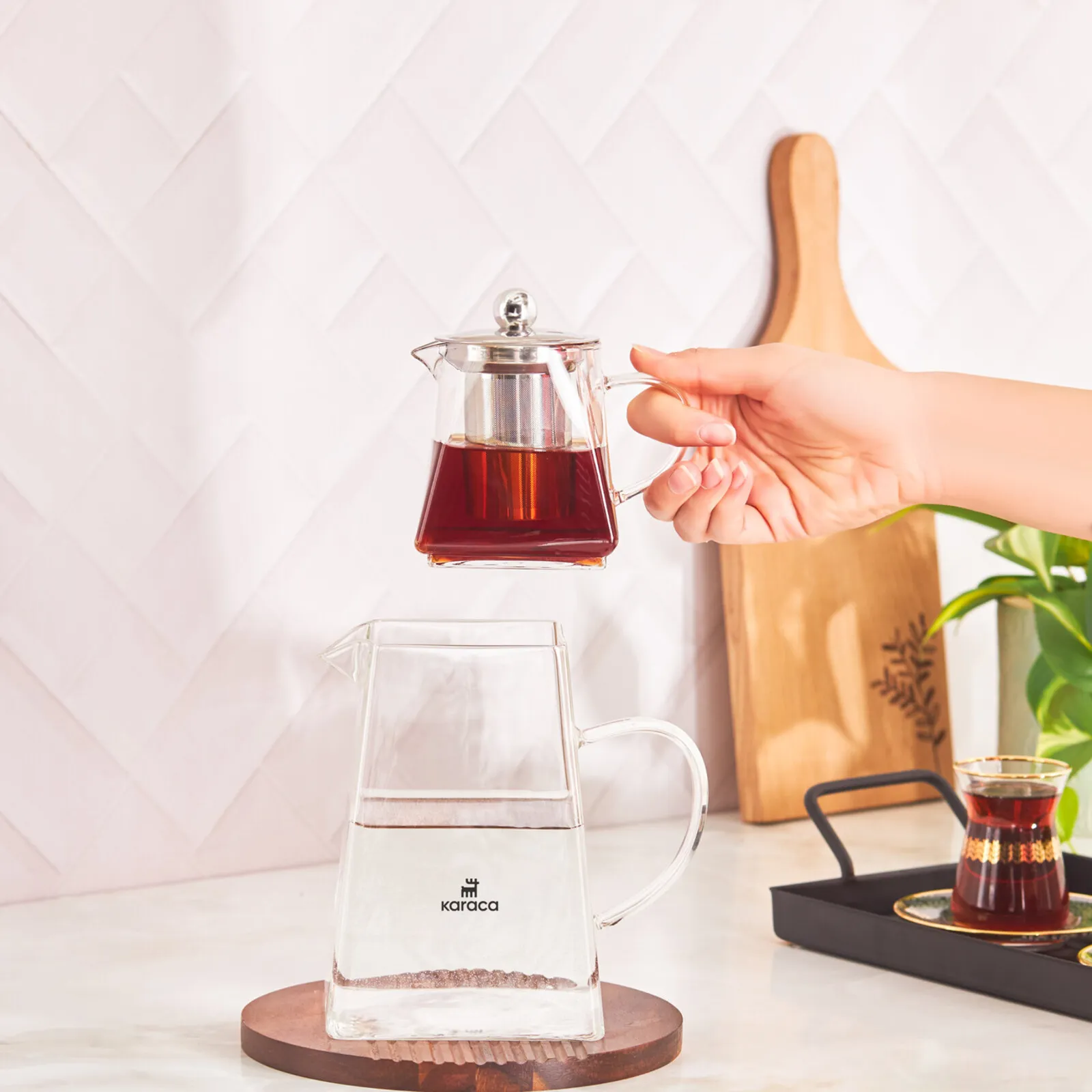 Théière Karaca Giza Verre Borosilicaté - Image 4