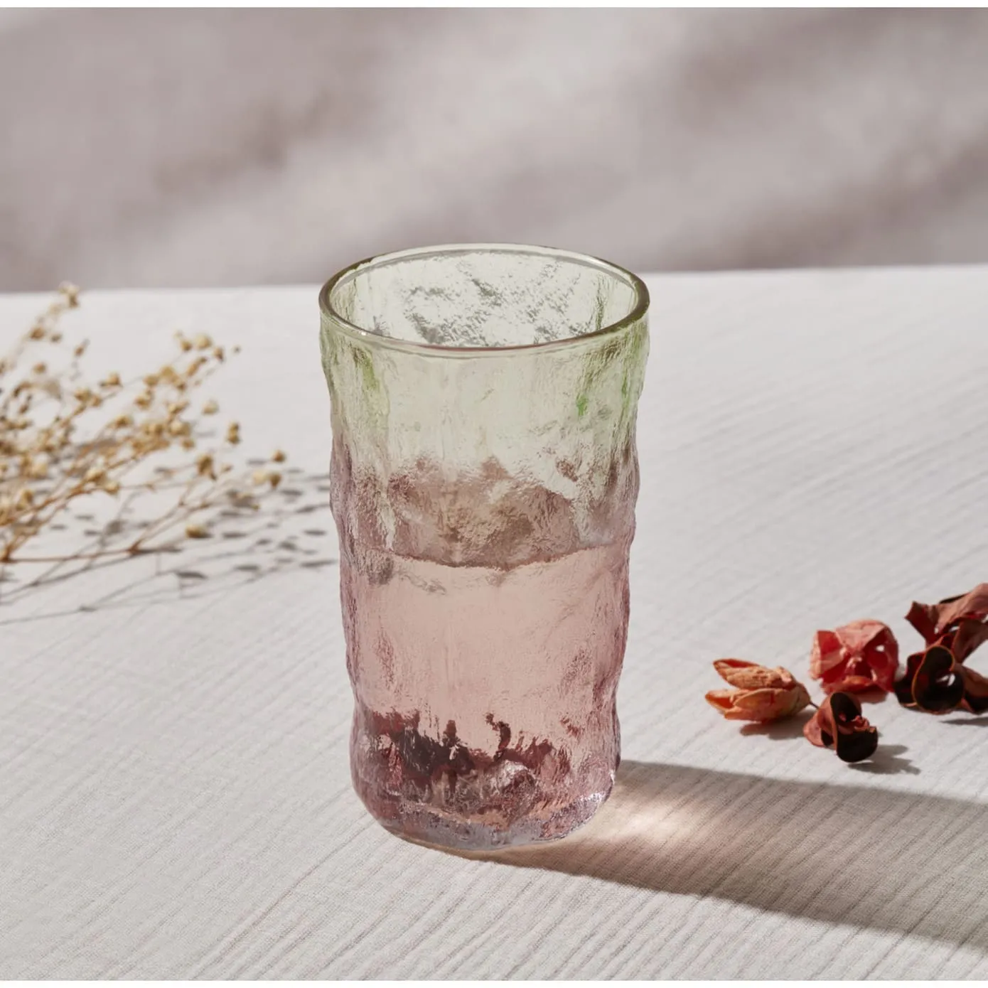 Verre à boisson Karaca Glacier, 383 ml, rouge vert - Image 3