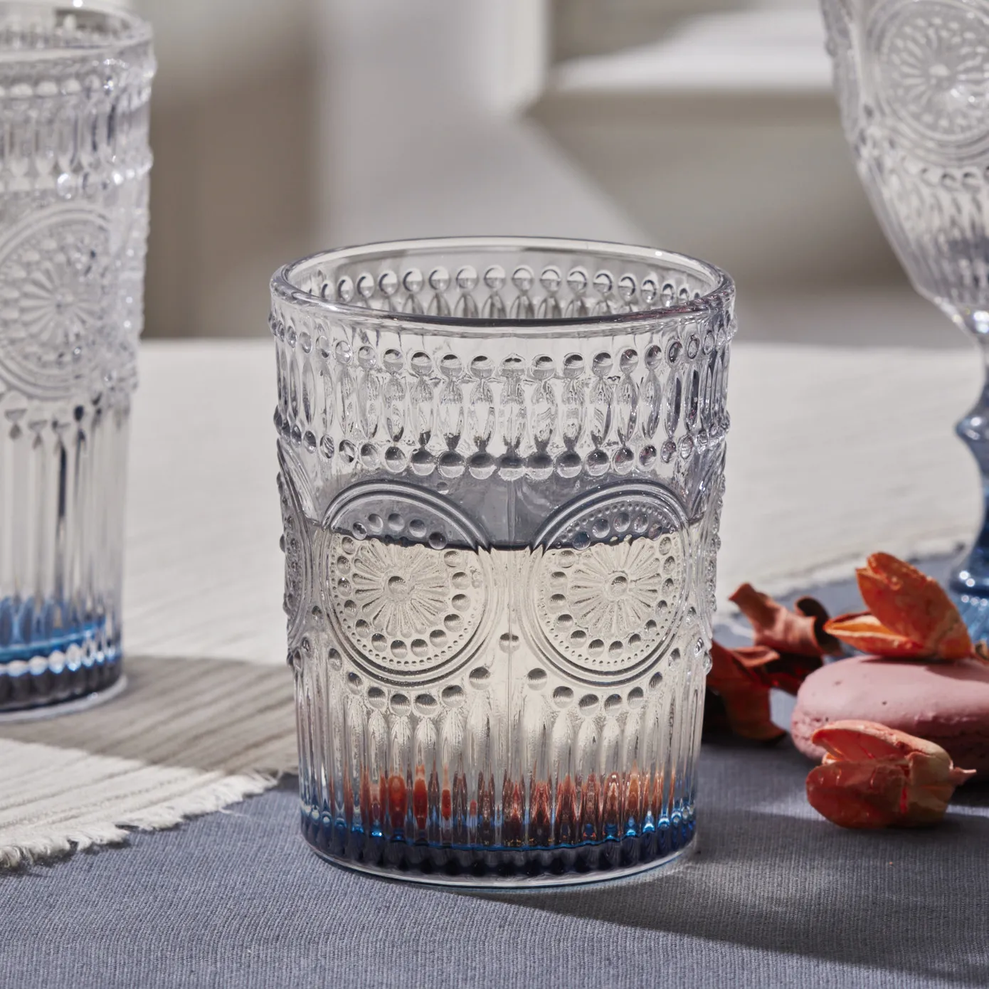 Verre à eau Karaca Sunflower, bleu - Image 4